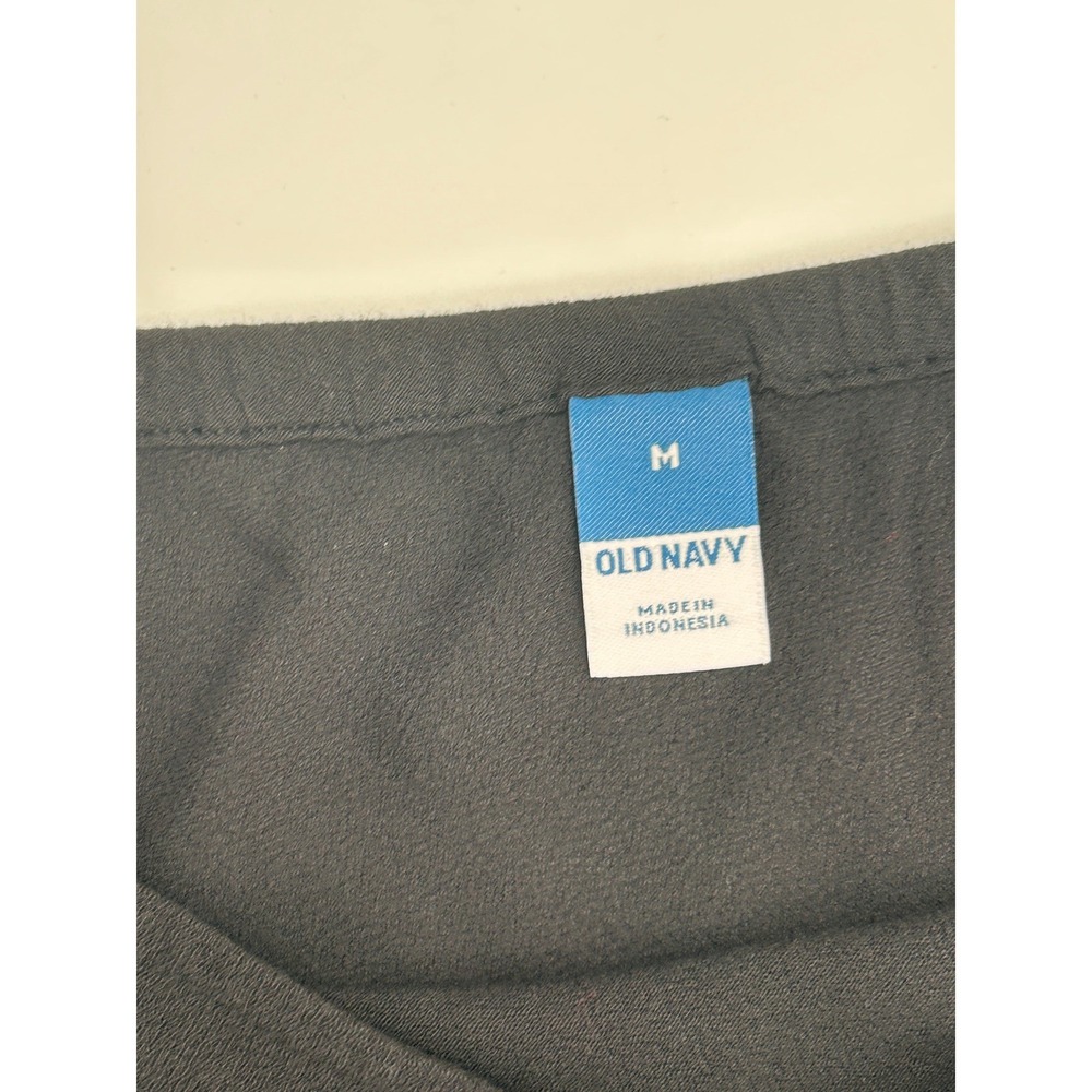 Old Navy Crepe Maxi Skirt Size M Black Jack Side Slit Quiet Luxury Minimalist - Picture 4 of 10